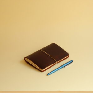 kızıl kahve deri defter